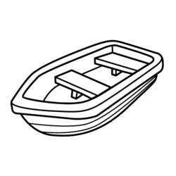 Раскраска: Каноэ / Лодка (транспорт) #142316 - Бесплатные раскраски для печати