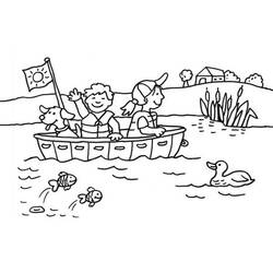 Раскраска: Каноэ / Лодка (транспорт) #142322 - Бесплатные раскраски для печати