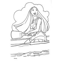 Раскраска: Каноэ / Лодка (транспорт) #142324 - Бесплатные раскраски для печати