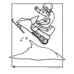 Раскраска: Снегоход / Skidoo (транспорт) #139762 - Бесплатные раскраски для печати