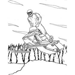 Раскраска: Снегоход / Skidoo (транспорт) #139766 - Бесплатные раскраски для печати