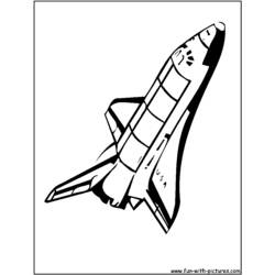Раскраска: Космический челнок (транспорт) #140465 - Бесплатные раскраски для печати