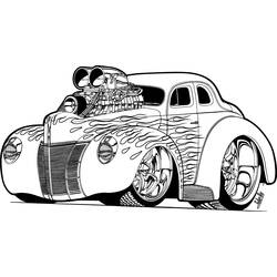 Раскраска: Спортивный автомобиль / тюнинг (транспорт) #147072 - Бесплатные раскраски для печати