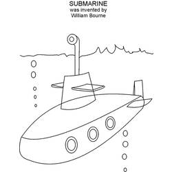 Раскраска: подводная лодка (транспорт) #137691 - Бесплатные раскраски для печати