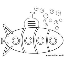 Раскраска: подводная лодка (транспорт) #137692 - Бесплатные раскраски для печати