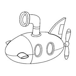 Раскраска: подводная лодка (транспорт) #137704 - Бесплатные раскраски для печати