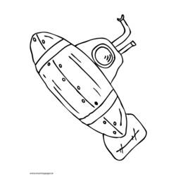 Раскраска: подводная лодка (транспорт) #137705 - Бесплатные раскраски для печати