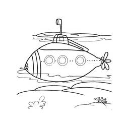 Раскраска: подводная лодка (транспорт) #137731 - Бесплатные раскраски для печати