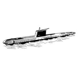 Раскраска: подводная лодка (транспорт) #137752 - Бесплатные раскраски для печати