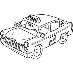 Раскраска: такси (транспорт) #137192 - Бесплатные раскраски для печати