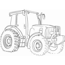 Раскраска: трактор (транспорт) #141931 - Бесплатные раскраски для печати