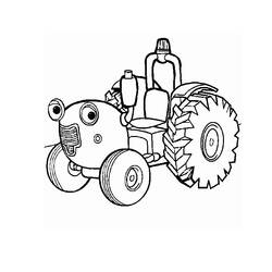 Раскраска: трактор (транспорт) #141944 - Бесплатные раскраски для печати