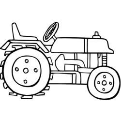 Раскраска: трактор (транспорт) #141950 - Бесплатные раскраски для печати
