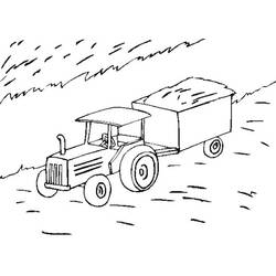Раскраска: трактор (транспорт) #141951 - Бесплатные раскраски для печати