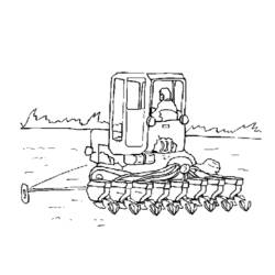 Раскраска: трактор (транспорт) #141955 - Бесплатные раскраски для печати