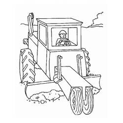 Раскраска: трактор (транспорт) #141956 - Бесплатные раскраски для печати