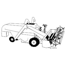 Раскраска: трактор (транспорт) #141963 - Бесплатные раскраски для печати