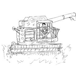Раскраска: трактор (транспорт) #141964 - Бесплатные раскраски для печати