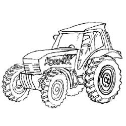 Раскраска: трактор (транспорт) #141968 - Бесплатные раскраски для печати
