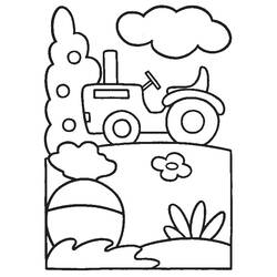 Раскраска: трактор (транспорт) #141969 - Бесплатные раскраски для печати