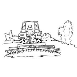 Раскраска: трактор (транспорт) #141970 - Бесплатные раскраски для печати