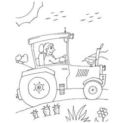 Раскраска: трактор (транспорт) #141984 - Бесплатные раскраски для печати