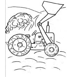 Раскраска: трактор (транспорт) #141991 - Бесплатные раскраски для печати