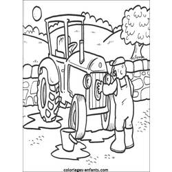 Раскраска: трактор (транспорт) #141995 - Бесплатные раскраски для печати