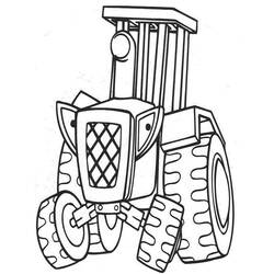 Раскраска: трактор (транспорт) #142002 - Бесплатные раскраски для печати