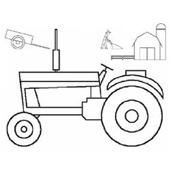 Раскраска: трактор (транспорт) #142009 - Бесплатные раскраски для печати