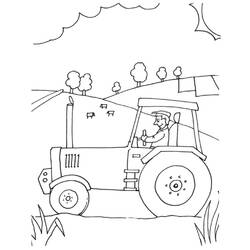 Раскраска: трактор (транспорт) #142011 - Бесплатные раскраски для печати