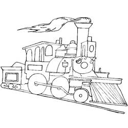 Раскраска: Поезд / Локомотив (транспорт) #135030 - Бесплатные раскраски для печати