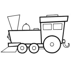 Раскраска: Поезд / Локомотив (транспорт) #135036 - Бесплатные раскраски для печати