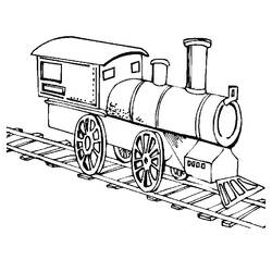 Раскраска: Поезд / Локомотив (транспорт) #135039 - Бесплатные раскраски для печати