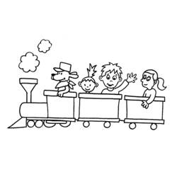 Раскраска: Поезд / Локомотив (транспорт) #135049 - Бесплатные раскраски для печати