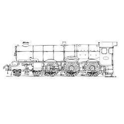 Раскраска: Поезд / Локомотив (транспорт) #135060 - Бесплатные раскраски для печати