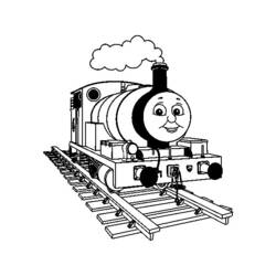 Раскраска: Поезд / Локомотив (транспорт) #135070 - Бесплатные раскраски для печати