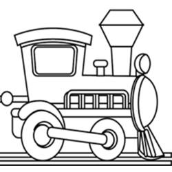 Раскраска: Поезд / Локомотив (транспорт) #135071 - Бесплатные раскраски для печати
