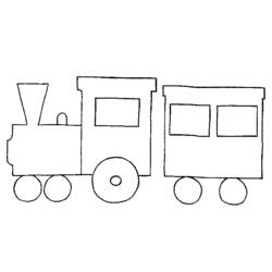 Раскраска: Поезд / Локомотив (транспорт) #135078 - Бесплатные раскраски для печати