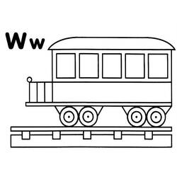 Раскраска: Поезд / Локомотив (транспорт) #135093 - Бесплатные раскраски для печати
