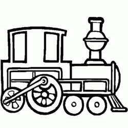 Раскраска: Поезд / Локомотив (транспорт) #135114 - Бесплатные раскраски для печати