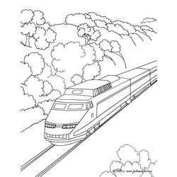 Раскраска: Поезд / Локомотив (транспорт) #135127 - Бесплатные раскраски для печати