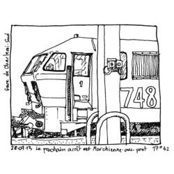 Раскраска: Поезд / Локомотив (транспорт) #135133 - Бесплатные раскраски для печати
