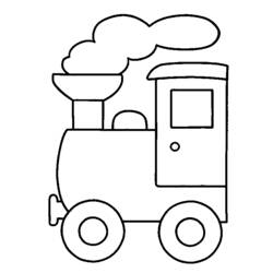 Раскраска: Поезд / Локомотив (транспорт) #135135 - Бесплатные раскраски для печати