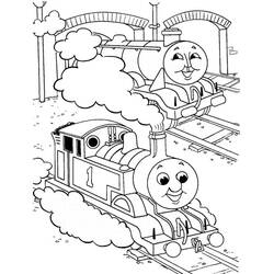 Раскраска: Поезд / Локомотив (транспорт) #135143 - Бесплатные раскраски для печати
