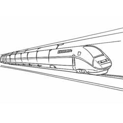 Раскраска: Поезд / Локомотив (транспорт) #135145 - Бесплатные раскраски для печати