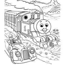 Раскраска: Поезд / Локомотив (транспорт) #135149 - Бесплатные раскраски для печати