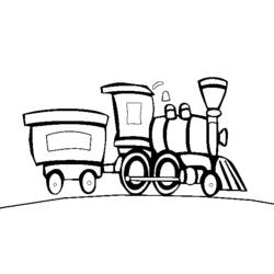 Раскраска: Поезд / Локомотив (транспорт) #135175 - Бесплатные раскраски для печати