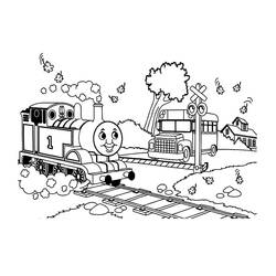 Раскраска: Поезд / Локомотив (транспорт) #135178 - Бесплатные раскраски для печати