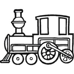 Раскраска: Поезд / Локомотив (транспорт) #135188 - Бесплатные раскраски для печати